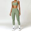 2 PCS Yoga Set Gym Clothes Sportswear Workout Tracksuits Sports Bra Gym Leggings Wear Athletic