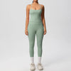 Women 2pcs Patchwork Sport Yoga Suit Training Tummy Tuck and Hip Lift