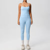 Women 2pcs Patchwork Sport Yoga Suit Training Tummy Tuck and Hip Lift