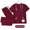 Unisex Medical Uniforms Scrubs Top Pants