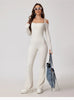 Yoga Jumpsuit Women's Sports Overalls Flared Trousers