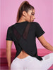 Women Seamless Yoga T-Shirt Short Sleeve