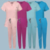 Multicolor Medical Surgery Scrub Set