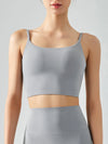 Women's sports bra with chest cushion, vest and suspender