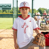 Baseball Seam Cross HyperMAX Short Sleeve Hoodie by Seamhead Swag