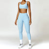 2 PCS Yoga Set Gym Clothes Sportswear Workout Tracksuits Sports Bra Gym Leggings Wear Athletic