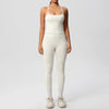 Women 2pcs Patchwork Sport Yoga Suit Training Tummy Tuck and Hip Lift