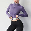 Womens Fleecing Full Zipper Sport Jacket With Thumb Hole