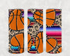 Serape Leopard Basketball 20 oz Skinny Tumbler by Anchored Grace Boutique