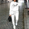 Women’s “Queen” Graphic 2-Piece Hoodie & Pants Tracksuit Set by FitiqueFit