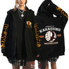🏐 Haikyuu!! Karasuno High School Zip-Up Hoodie – Unisex Anime Streetwear by FitiqueFit