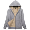 Sherpa-Lined Fleece Zip-Up Hoodie Jacket Women by FitiqueFit