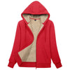 Sherpa-Lined Fleece Zip-Up Hoodie Jacket Women by FitiqueFit