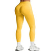 Women's Yoga Pants High Waist  Solid Color Tight Fitting Sports Leggings Yoga Exercise Pants