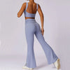 Yoga Clothing Sets Athletic Wear Women High Waist Leggings And Top Two Piece Set Gym Tracksuit Push Up Fitness Workout Outfits