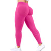 Women's Yoga Pants High Waist  Solid Color Tight Fitting Sports Leggings Yoga Exercise Pants