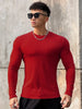 Gym Fitness T-shirt Men Casual Long Sleeve Skinny Shirt Bodybuilding Running Sports Quick Dry