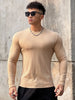 Gym Fitness T-shirt Men Casual Long Sleeve Skinny Shirt Bodybuilding Running Sports Quick Dry