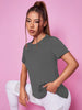 Women Seamless Yoga T-Shirt Short Sleeve