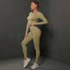 Women's Seamless Long Sleeve Yoga Top by FitiqueFit