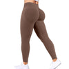 Women's Yoga Pants High Waist  Solid Color Tight Fitting Sports Leggings Yoga Exercise Pants
