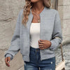 Women’s Solid-Color Zipper Stand-Collar Jacket by FitiqueFit