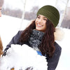 Unisex Winter Reflective Beanie – High Visibility Noctilucent Knit Hat by FitiqueFit