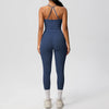 Women 2pcs Patchwork Sport Yoga Suit Training Tummy Tuck and Hip Lift