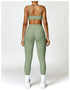2 PCS Yoga Set Gym Clothes Sportswear Workout Tracksuits Sports Bra Gym Leggings Wear Athletic
