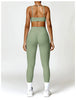 2 PCS Yoga Set Gym Clothes Sportswear Workout Tracksuits Sports Bra Gym Leggings Wear Athletic