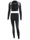 Women Tracksuit Letter Print 2 Piece Set