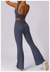 Yoga Clothing Sets Athletic Wear Women High Waist Leggings And Top Two Piece Set Gym Tracksuit Push Up Fitness Workout Outfits