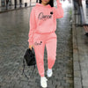 Women’s “Queen” Graphic 2-Piece Hoodie & Pants Tracksuit Set by FitiqueFit
