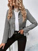 Women’s Plus-Size Solid Color Peplum Jacket – Casual Outerwear by FitiqueFit