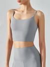Women's sports bra with chest cushion, vest and suspender