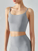 Women's sports bra with chest cushion, vest and suspender