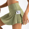 Women Pleated Tennis Skirt with Pockets