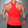 Gym Bodybuilding Muscle Shirts Sleeveless Cotton Breathable Tank Tops Fitness Irregular Hem