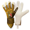 ONEKEEPER Viper Gold and White - Strap or Strapless Negative Cut  Pro-Level Goalkeeper Gloves for Kids, Youth and Adults