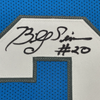 Framed Autographed/Signed Billy Sims 80 ROY 35x39 Detroit Blue Football Jersey JSA COA by Hall of Fame Sports Memorabilia