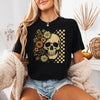 Skull & Flowers Firefly Comfort Colors T-Shirt | Halloween Graphic Tee by Adorb Custom Tees