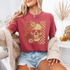 Skull & Flowers Firefly Comfort Colors T-Shirt | Halloween Graphic Tee by Adorb Custom Tees