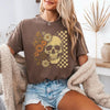 Skull & Flowers Firefly Comfort Colors T-Shirt | Halloween Graphic Tee by Adorb Custom Tees