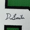 Framed Autographed/Signed Devonta Smith 35x39 Philadelphia Kelly Green Football Jersey JSA COA