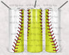 Softball Baseball 20 oz Skinny Tumbler by Anchored Grace Boutique