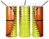 Softball Basketball 20 oz Skinny Tumbler by Anchored Grace Boutique