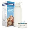 Dog + Human Water Bottle with Detachable Dog Bowl by Rubyloo