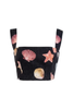 SOTAVENTO TOP IN CONCHITAS IN BLACK PRINT by No Pise La Grama Web