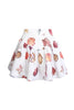 SOTAVENTO MINI SKIRT IN CONCHITAS IN WHITE PRINT by No Pise La Grama Web