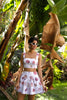 SOTAVENTO MINI SKIRT IN CONCHITAS IN WHITE PRINT by No Pise La Grama Web